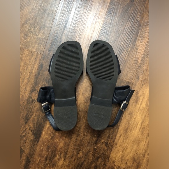 Navy Blue Leather Sandal 1.5 inch Heel  Size 9M by Air Twist - Picture 3 of 7